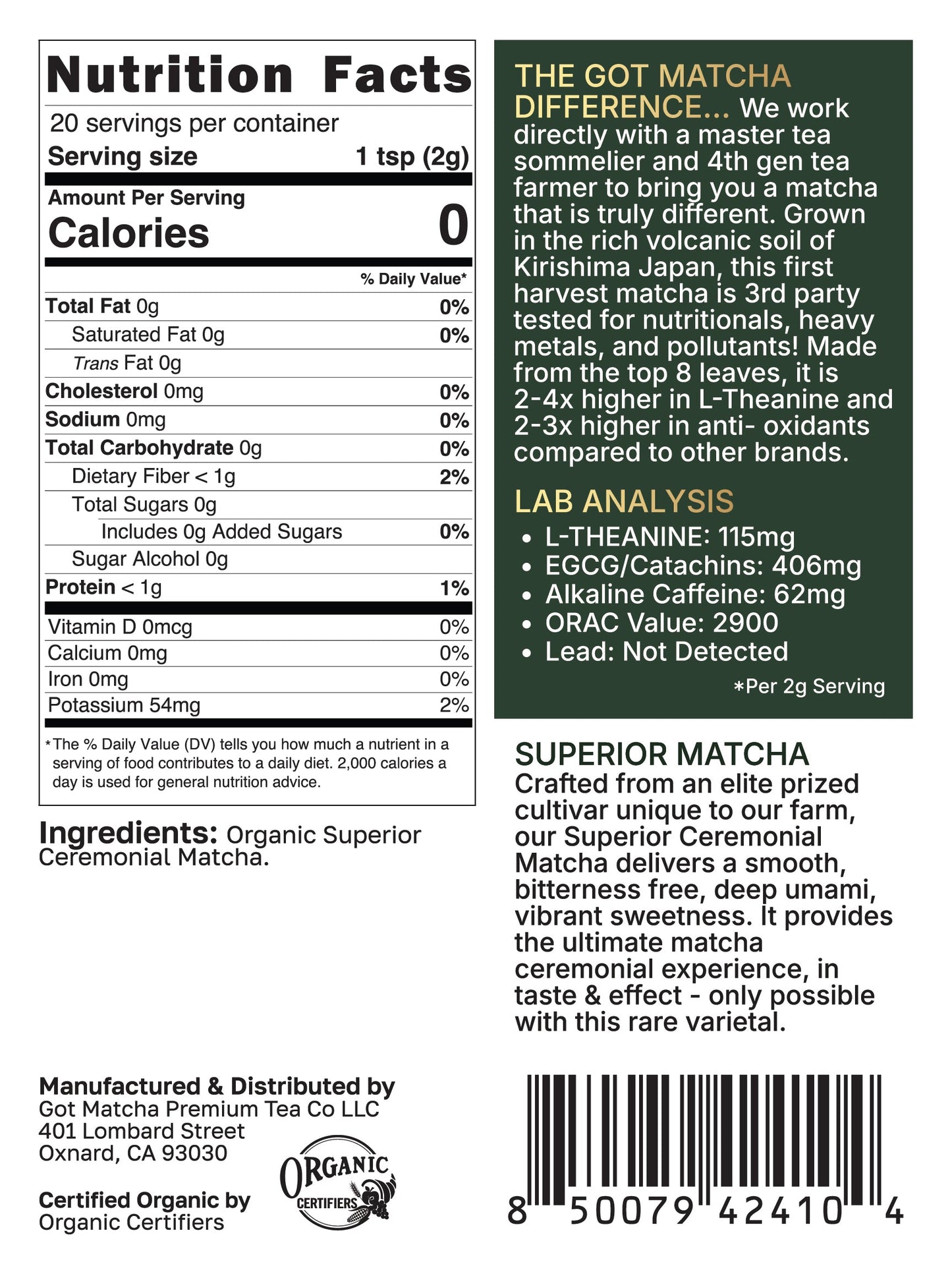 Superior Ceremonial Matcha